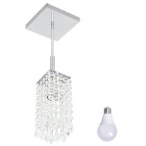 Pendente Quadrado Clearcrillic Cristal Acrílico c/ Lamp 6000 Pendente Quadrado Clearcrillic Cristal Acrílico c/ Lamp 6000