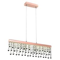 Pendente Quality QPD1277-CO Cristal Led 12w 4000k 61,5x10x17cm - COBRE