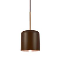 Pendente Quebec Marrom Interior Cobre 1E27 15,5cm 16005T