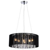 Pendente Rammer Preto 50cm Circular 6 soquetes E-27 Bivolt Pendente Rammer Preto 50cm Circular 6 soquetes E-27 Bivolt