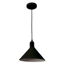 Pendente Redondo Aquarela HAT Bronzearte - Preto