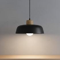 Pendente Redondo Luminária Suporte Lâmpada LED E27 Gourmet Escritório Balcão Bar Ilha Sala Bivolt