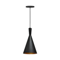 Pendente reflex g-light de aluminio preto/cobre com canopla e-27 Pendente reflex g-light de aluminio preto/cobre com canopla e-27