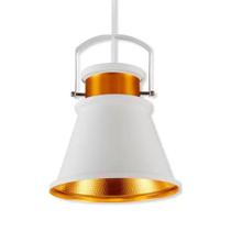Pendente Retro Bartô Branco Ø25X24Cm - ALTALUCE OL9052
