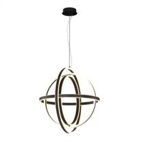Pendente Ring Led 77w 3000K Bivolt Preto - Orluce