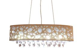 Pendente Rotterdam Retangular Cristal Asfour 4 luzes