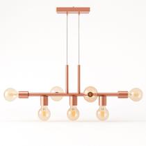 Pendente Rubis Aluminio Teto E27 7 Luzes Lumini Lab Pendente Rubis Aluminio Teto E27 7 Luzes Lumini Lab