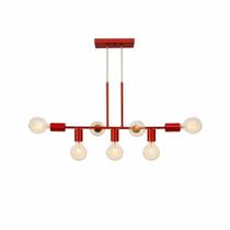 Pendente Rubis Aluminio Teto E27 7 Luzes Lumini Lab