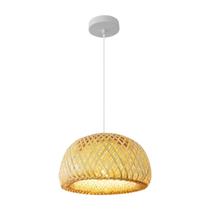 Pendente Rustico Bambu Ø30x16cm E27 LPB-007 - Nitrolux