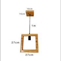 Pendente Rustico Quadrado