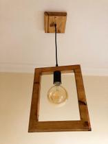 Pendente Rustico Retangular