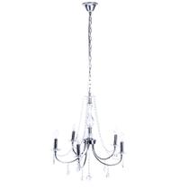 Pendente Sabara Aco Cromado 60cm E-14 5 Lamp. Max 60w Pendente Sabara Aco Cromado 60cm E-14 5 Lamp. Max 60w