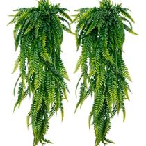 Pendente Samambaia 80cm Artificial Toque Real Folhagem Realista Decorativa
