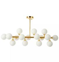 Pendente skylight sky-3027 cotton 95x30x150cm dourado e-27