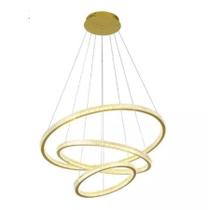 Pendente skylight sky-3356 saturno ø80x60x40cm 3m de cabo dourado 17920 lumens 3000k Pendente skylight sky-3356 saturno ø80x60x40cm 3m de cabo dourado 17920 lumens 3000k