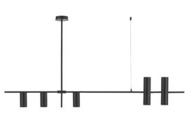 Pendente Slim Linear Moderno Sofisticado p/5 Lâmpadas Mini Dicroicas MR 11 - 95cm