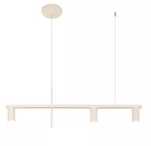 Pendente Slim Moderno Linear Luxo Sofisticado p/3 Lâmpadas Dicroicas Tudo Hor. Retangular 95cm