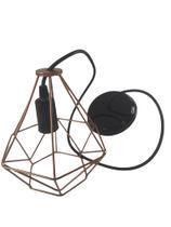 Pendente Soquete Vintage CBC Aramado Gold Sextavado Pendente Soquete Vintage CBC Aramado Gold Sextavado