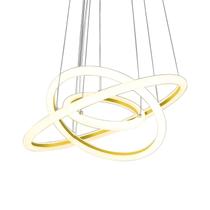 Pendente Space Orbital Triple 3000K 40cm Dourado Bronzearte