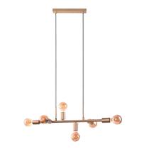 Pendente Spine Jabuticaba Dourado 6 Soquetes Qpd1361Do Pendente Spine Jabuticaba Dourado 6 Soquetes Qpd1361Do