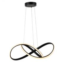 Pendente Strip Preto 36w 3000k 50x20cm Skylight Pendente Strip Preto 36w 3000k 50x20cm Skylight