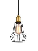 Pendente Taschibra Aço 40w Vintage Preto Lustre De Teto 160 Pendente Taschibra Aço 40w Vintage Preto Lustre De Teto 160