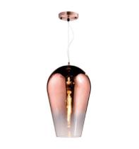 Pendente Tazza 22 1Xe27 Fume Rose Gold Orluce OR1224
