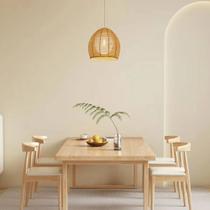 Pendente Timor Fibra de Bambu 40cm GMH Pendente Timor Fibra de Bambu 40cm GMH