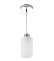 Pendente Track 1 Aço/Vidro Leitoso Branco - Startec