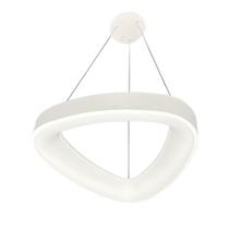 Pendente Triangular Branco 45cm Led 25W 3000K Bivolt LA0046 Delis
