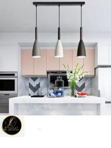 Pendente Trio De Alumínio 3 cores E27 Cabeceira ,Bancada, Quarto Sala