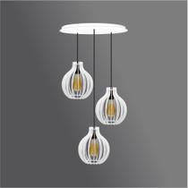 Pendente Trio- Drop Light- Branco