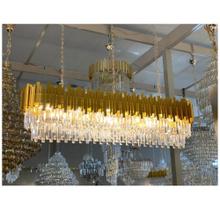 Pendente Triplo Lustre Oval Barras Achatado Metal Pingentes