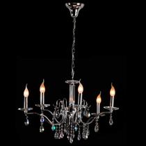 Pendente Tropical Cristal 5 Lampadas E-14 Pendente Tropical Cristal 5 Lampadas E-14