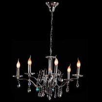 Pendente Tropical Cristal 5 Lampadas E-14 Pendente Tropical Cristal 5 Lampadas E-14