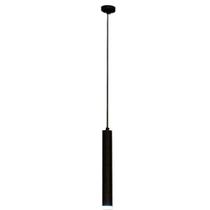 Pendente Tubinho Preto 50 cm para 1 Lâmpada MR11 Reue