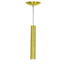 Pendente Tubo Cilindro Alumínio Dourado 30 Cm + Led 3k Pendente Tubo Cilindro Alumínio Dourado 30 Cm + Led 3k