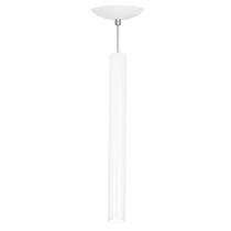 Pendente Tubo Cilindro Branco 50Cm + Led 6k