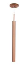 Pendente Tubo Cilindro Cobre New em Alumínio P/ LED MR11 ST642
