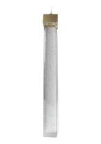 Pendente Tubo Cristal 5w Dourado 30cm Quadrado C/ Canopla Pendente Tubo Cristal 5w Dourado 30cm Quadrado C/ Canopla
