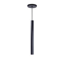 Pendente Tubo Preto 40 Cm + Lâmpada LED Branco Frio