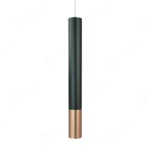 Pendente Tubo Preto e Cobre 28cm Led 6W 3000K Bivolt