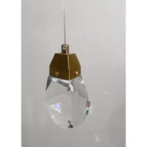 Pendente Unitário Cristal Diamante Dourado Decoração Pendente Unitário Cristal Diamante Dourado Decoração