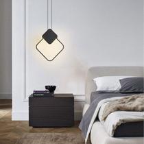 Pendente Urban Nordic Quadrado Oval Moderno LED Elegante
