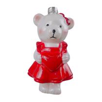 Pendente Ursa Polar de Vestido Decoração Natalina de Árvore Natal