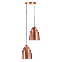 Pendente Vegas Aluminio Duplo New Cobre sala cozinha quarto Pendente Vegas Aluminio Duplo New Cobre sala cozinha quarto