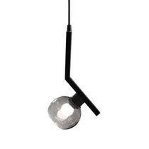 Pendente Vertex Pavia Preto com Globo Fumê para 1 Lâmpada E-27 Bivolt