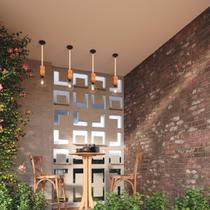 Pendente Vertical Madeira Corda Vega E27