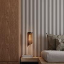 Pendente Vertical Madeira Florida com Cabo PP e Soquete E27