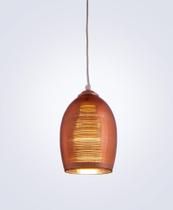 Pendente Vidro Startec Row Cobre 1xE27